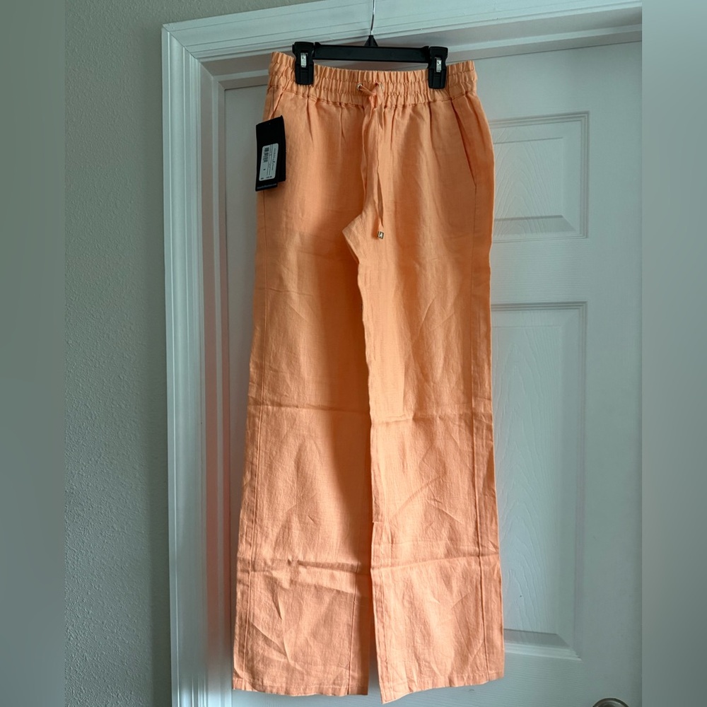 GUESS by Marciano Linen Wide-Leg Pants